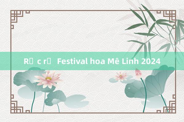 Rực rỡ Festival hoa Mê Linh 2024